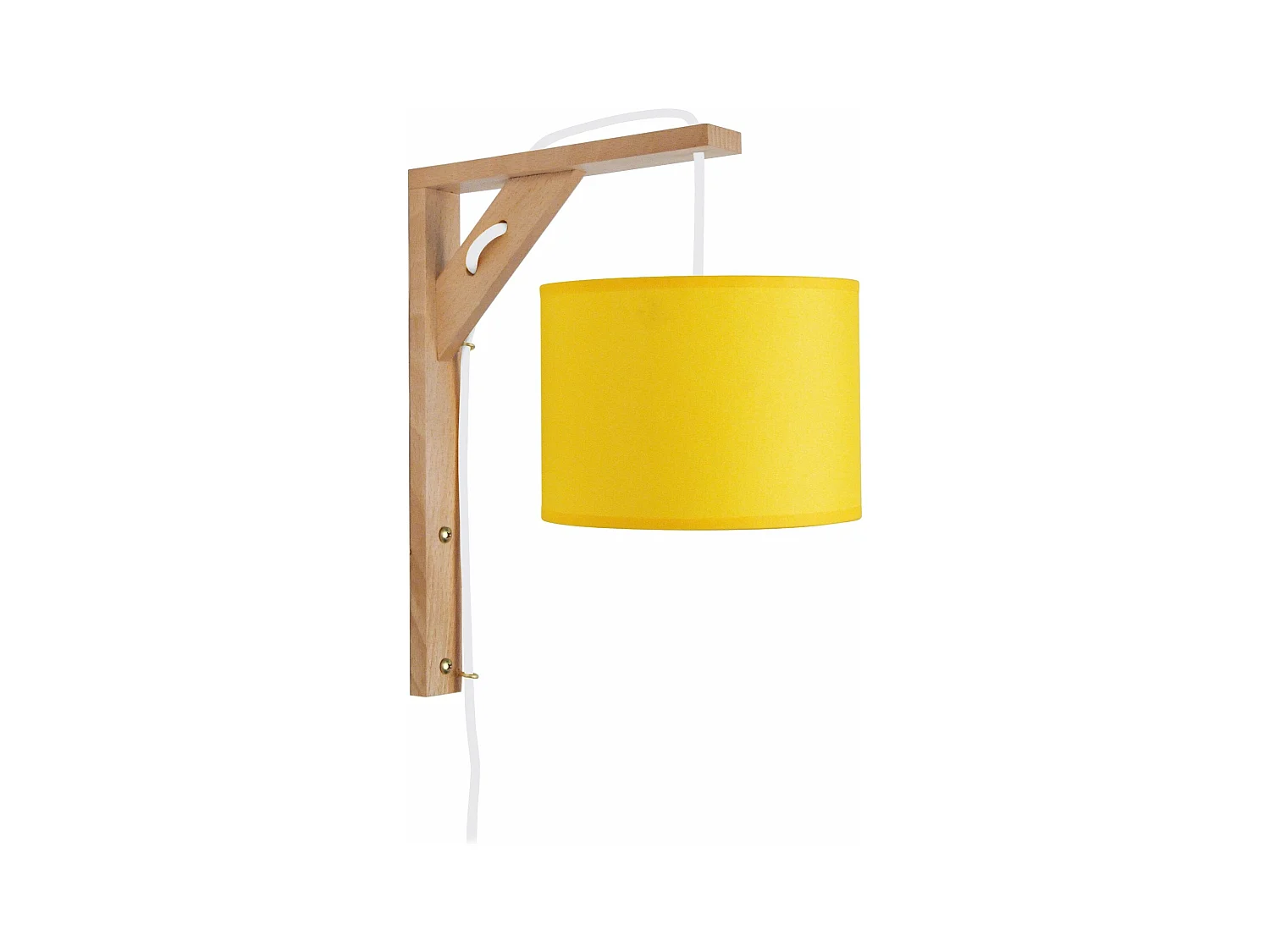 Aplique TOSEL ,madera,natural,A16xD26xP30cm