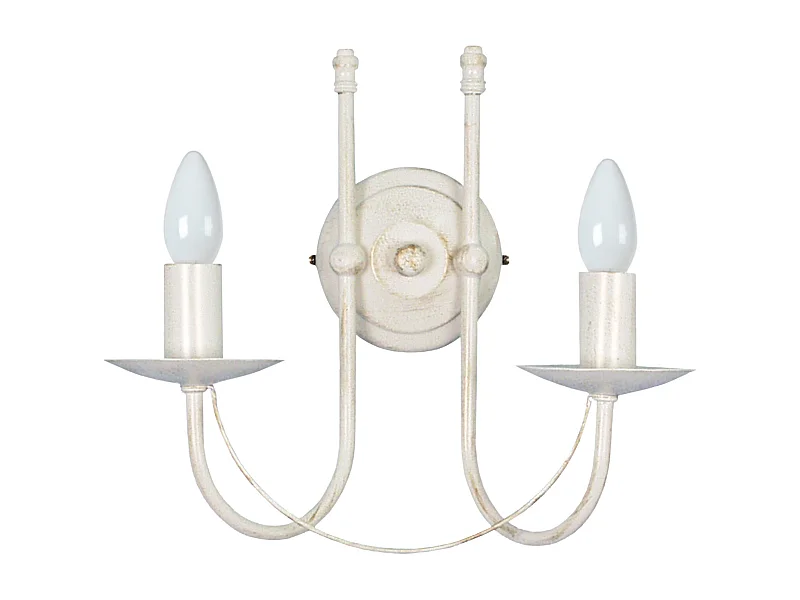 Aplique TOSEL ,metal,Blanco  , A29xD18xP12cm