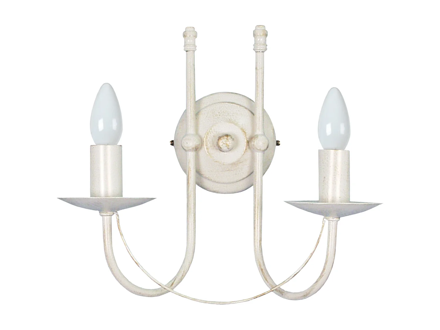 Applique TOSEL ,métal,Blanc   , H29xD18xP31cm