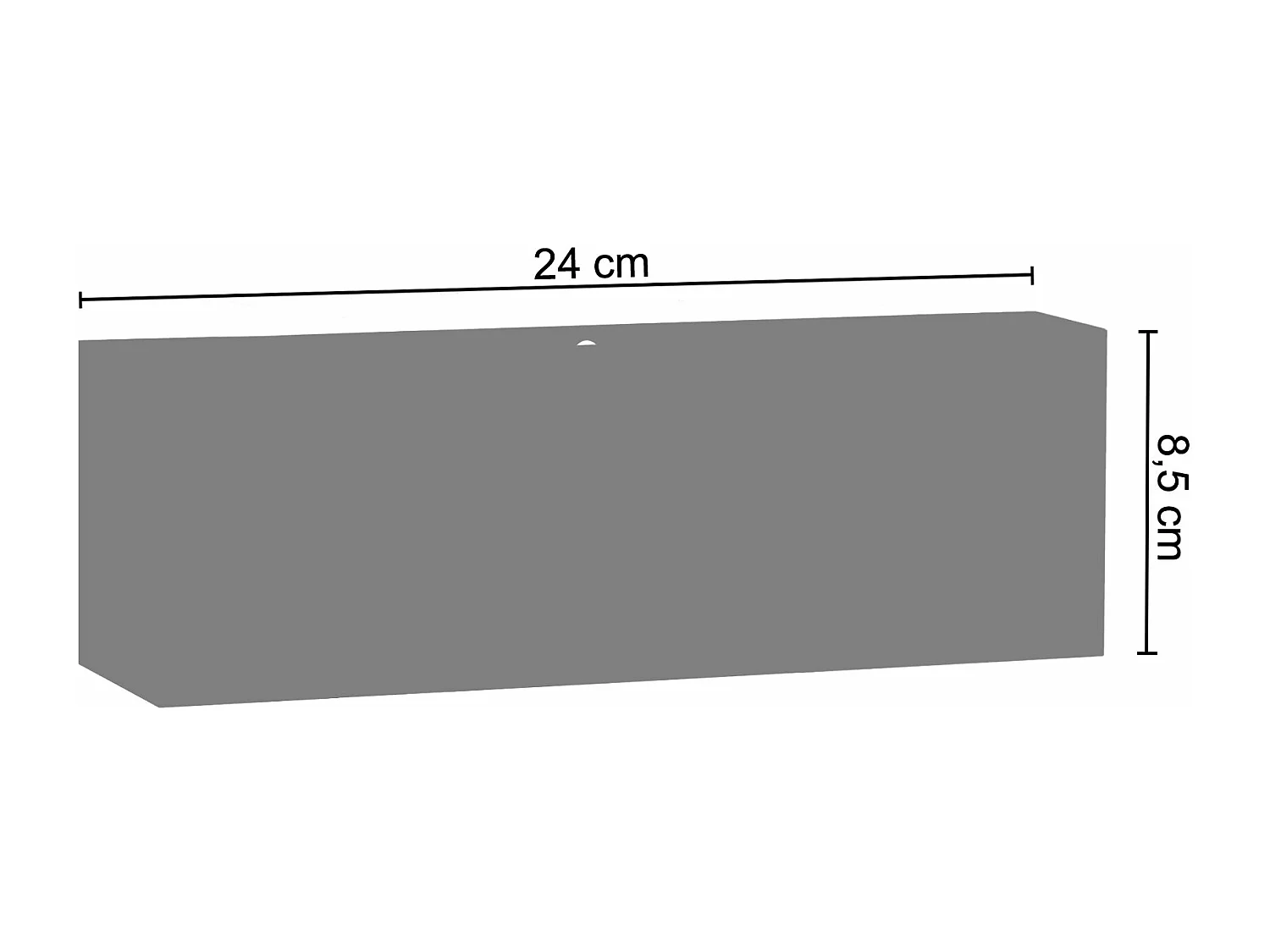Aplique TOSEL ANI metal quadrado castanho D24 x  H8,5  cm