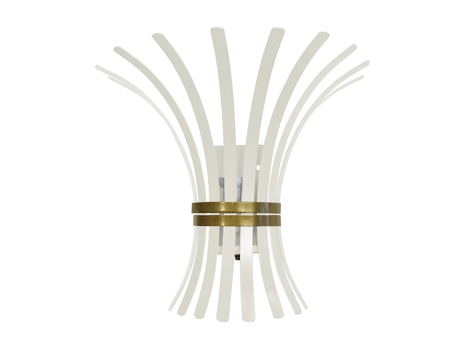 Aplique TOSEL ,metal,Blanco ,A15xD27xP30cm