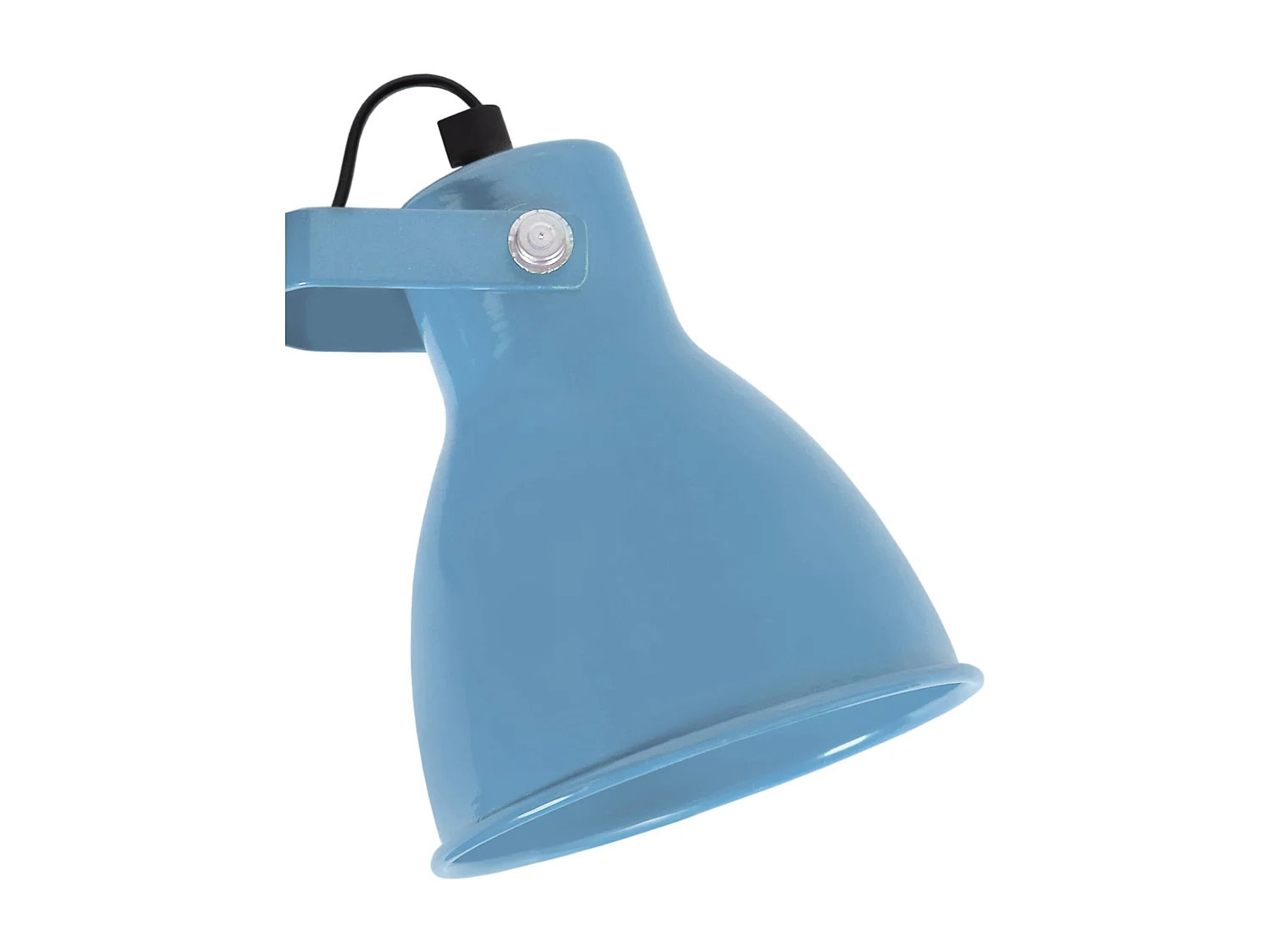 Aplique TOSEL ,metal,Azul , A 17,5xD17x P 13cm