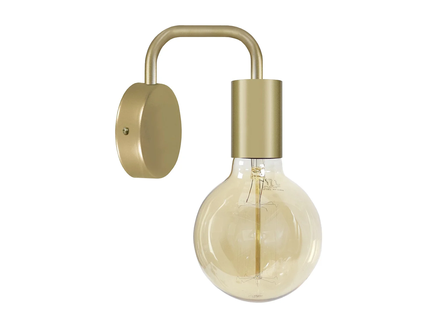 Aplique TOSEL NORWICH lâmpada decorativa braço Dourado D19 x  H18  cm