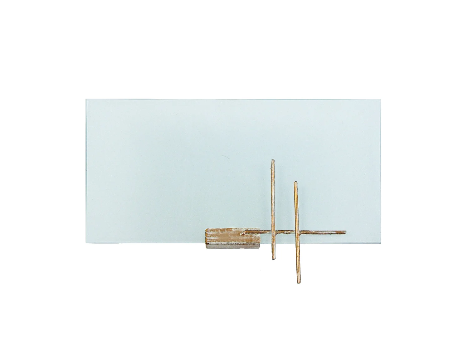 Aplique TOSEL TOKYO vidro certo educado D30 x  H7,5  cm