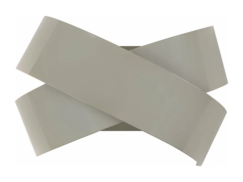 Applique t métal taupe 13cm.