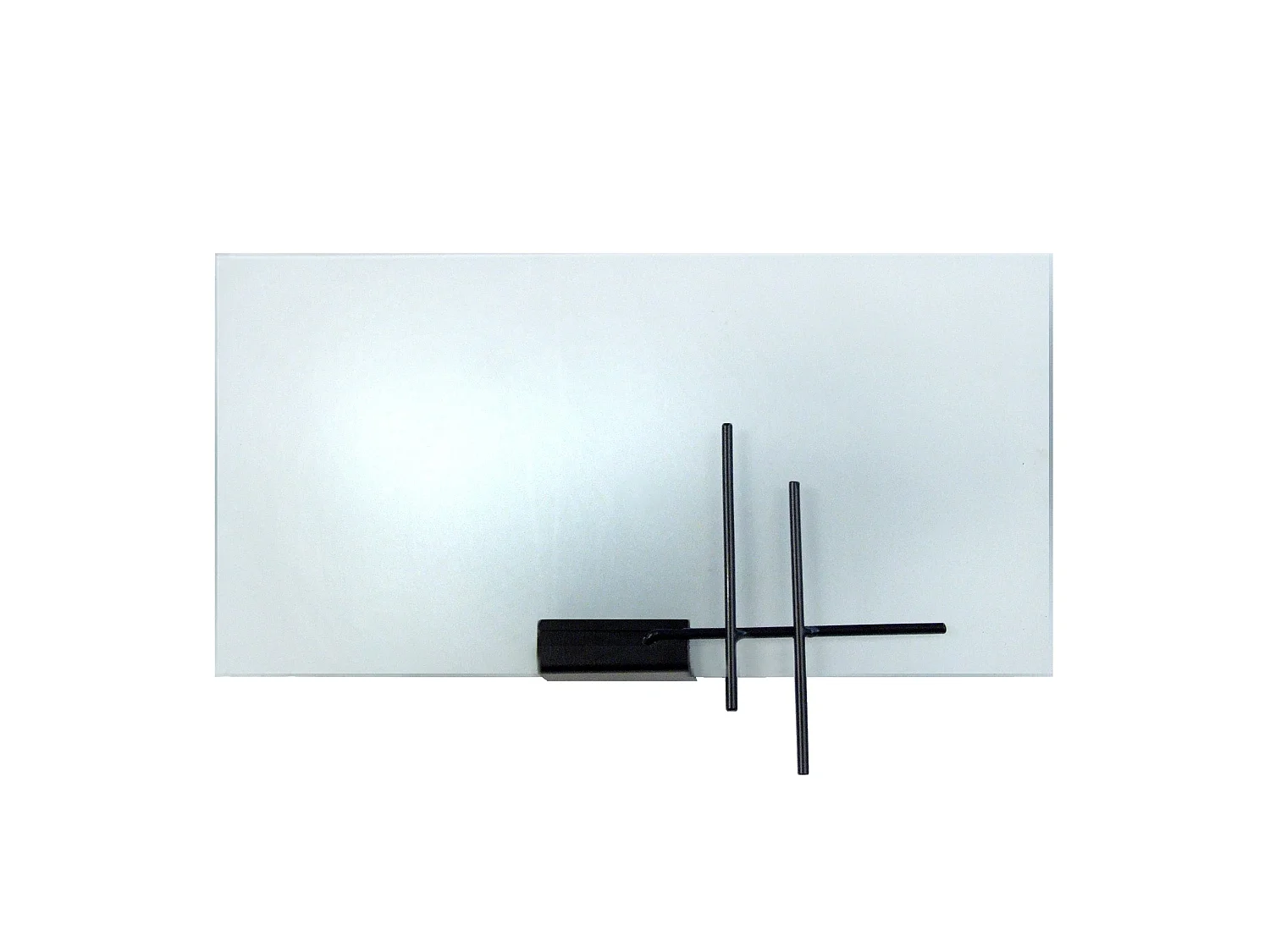 TOKYO - Applique droit verre noir