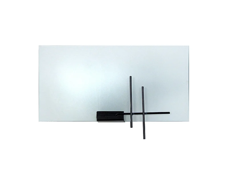 Aplique TOSEL TOKYO vidro certo acinzentado D30 x  H7,5  cm