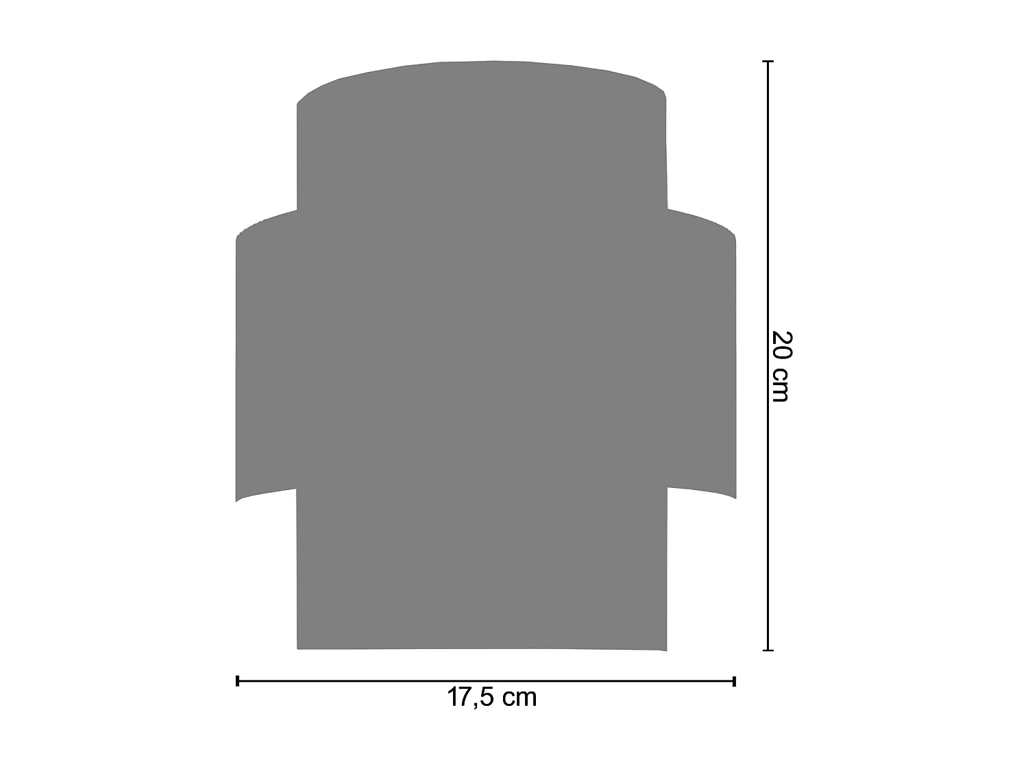 Aplique TOSEL ,metal,Blanco ,A11xD20xP17,5cm