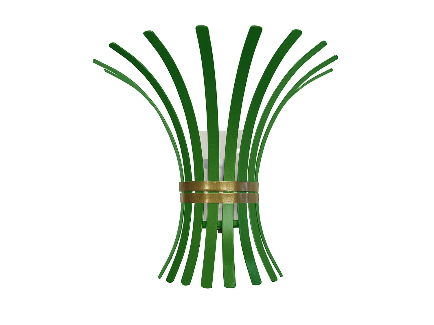 Aplique TOSEL ,metal,Verde,A15xD27xP30cm