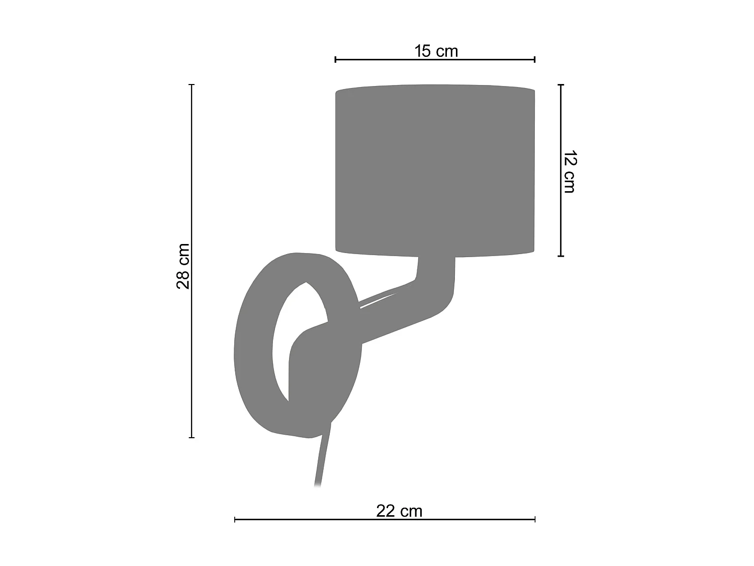 Applique TOSEL ,bois,naturel,H28xD 22x P 22cm