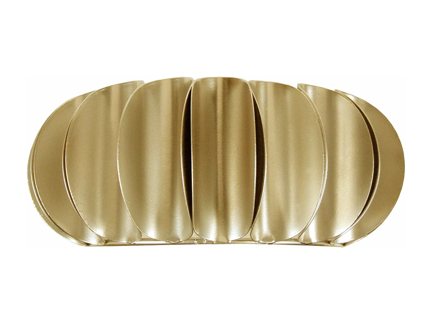 Aplique TOSEL TIAGO metal meio cilindro Dourado D30 x  H12  cm