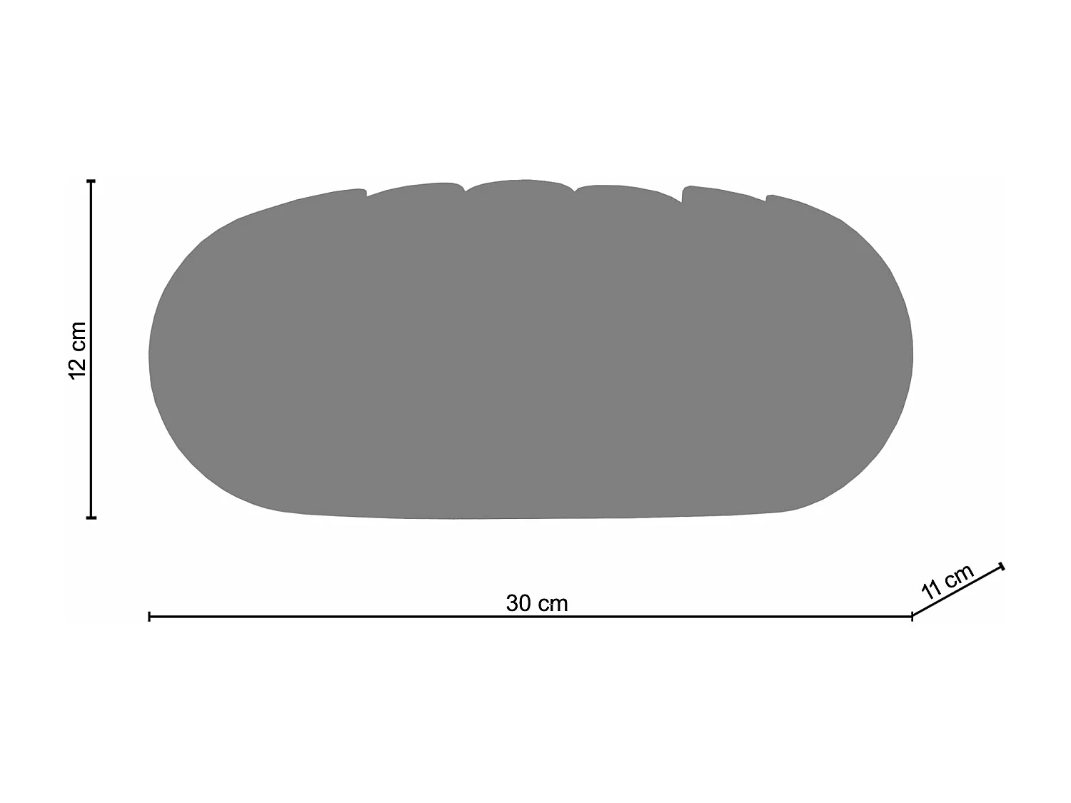 Applique  métal, doré 12 cm.
