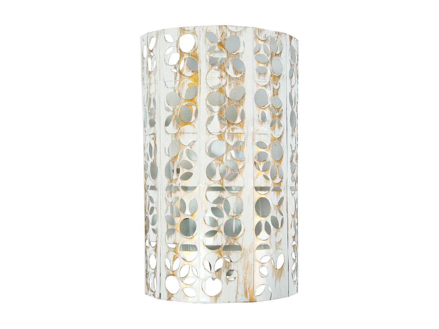 Aplique TOSEL ,metal,Blanco  ,A10xD25xP16cm