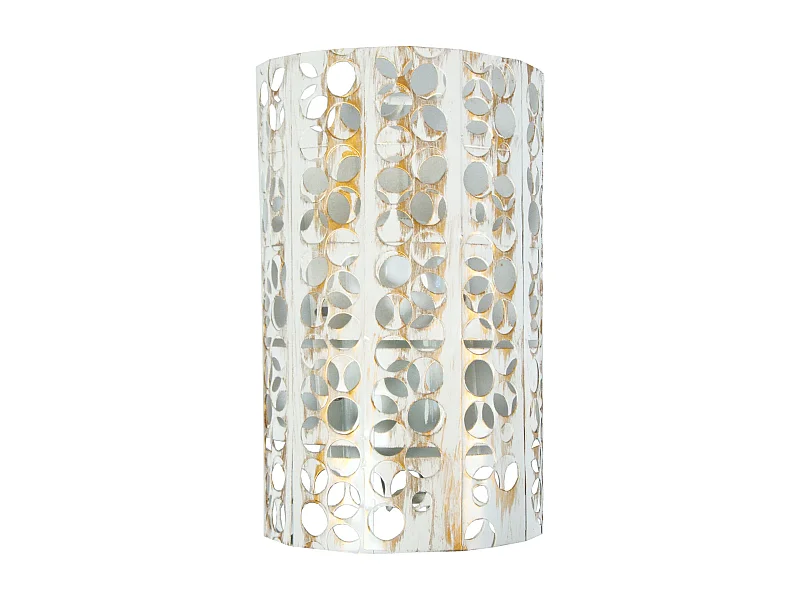 Applique TOSEL ,métal,Blanc   ,H10xD25xP16cm