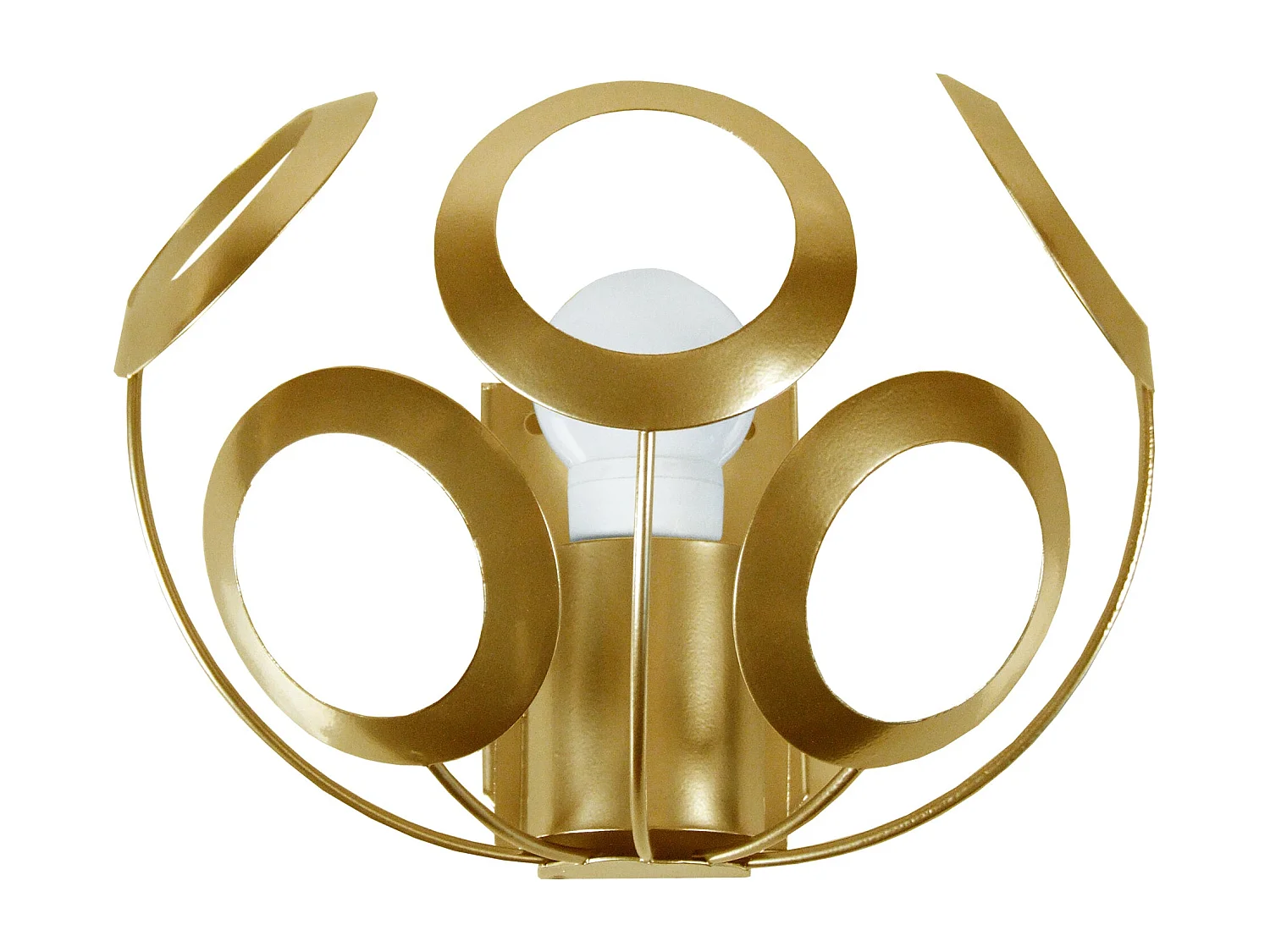 Aplique TOSEL JUPITER metal meia tigela Dourado D24 x  H12  cm