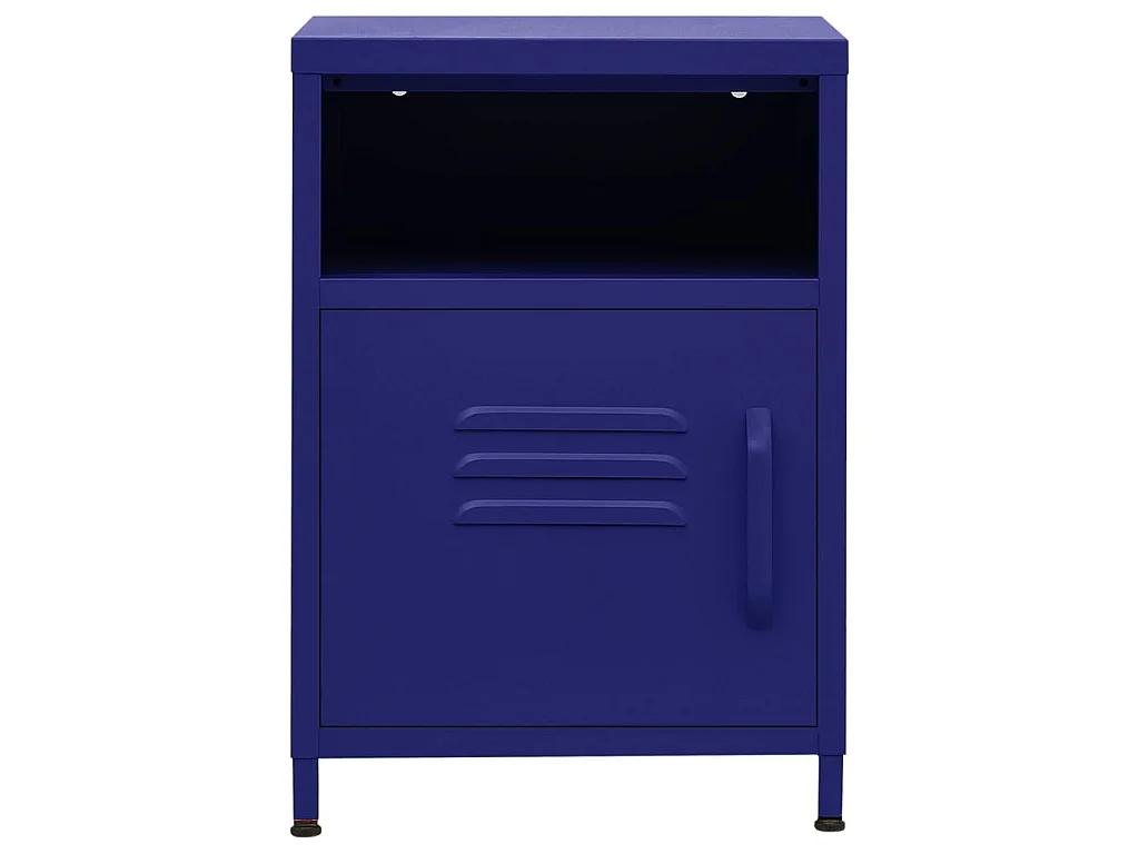 Comodino Blu Marino 35x35x51 cm in Acciaio CFW146993