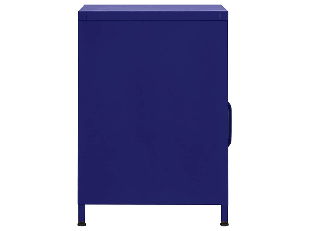 Comodino Blu Marino 35x35x51 cm in Acciaio CFW146993