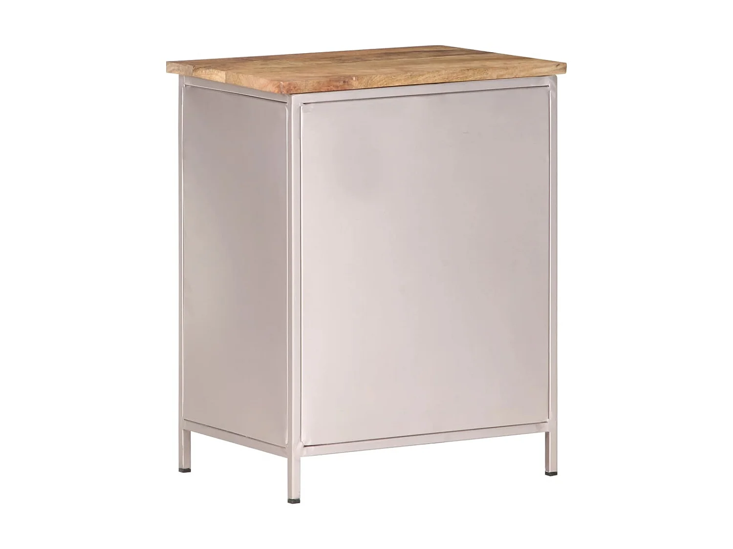 Comodino 40x30x50 cm in Legno di Mango Grezzo CFW292564