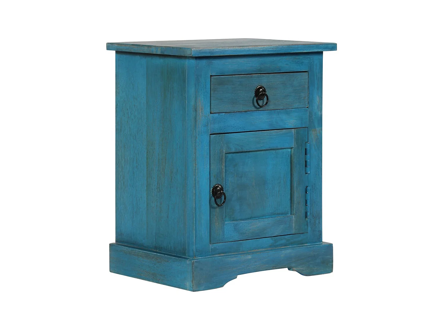 Comodino in Legno Massello di Mango 40x30x50 cm CFW477732