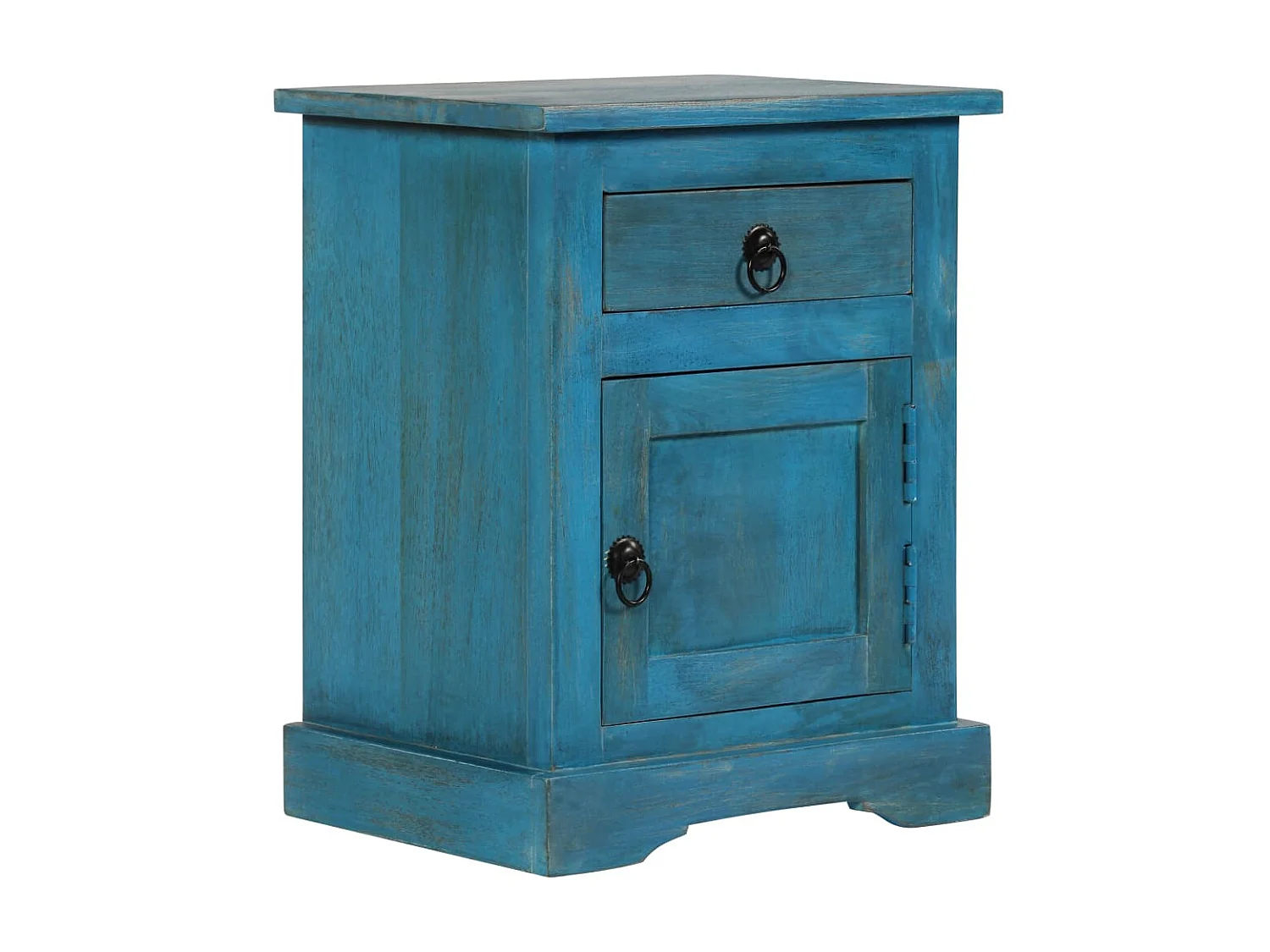 Comodino in Legno Massello di Mango 40x30x50 cm CFW477732