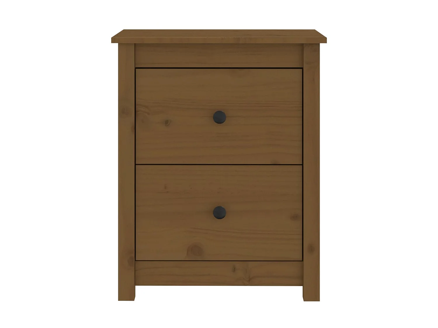 2 pz Comodini Miele 50x35x61,5 cm in Legno Massello di Pino CFW216899