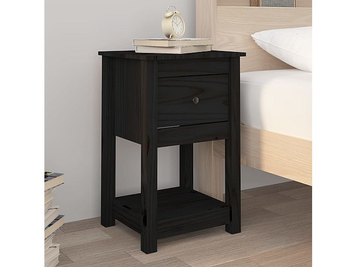 Comodino Moderno In Legno Massello Conifferism - Largo 61 Cm, 2 Ante Scanalate, Gambe In Legno, Stile Vintage Metà Secolo, Per Camera Da Letto, Soggiorno, Tavolino Multiuso - 3