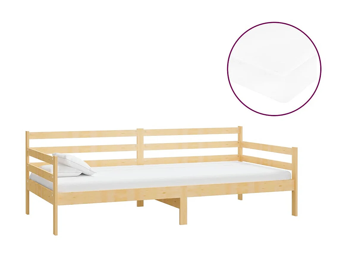 Tagesbett,Sofabett mit Matratze 90x200 cm Kiefer Massivholz -gkd21740