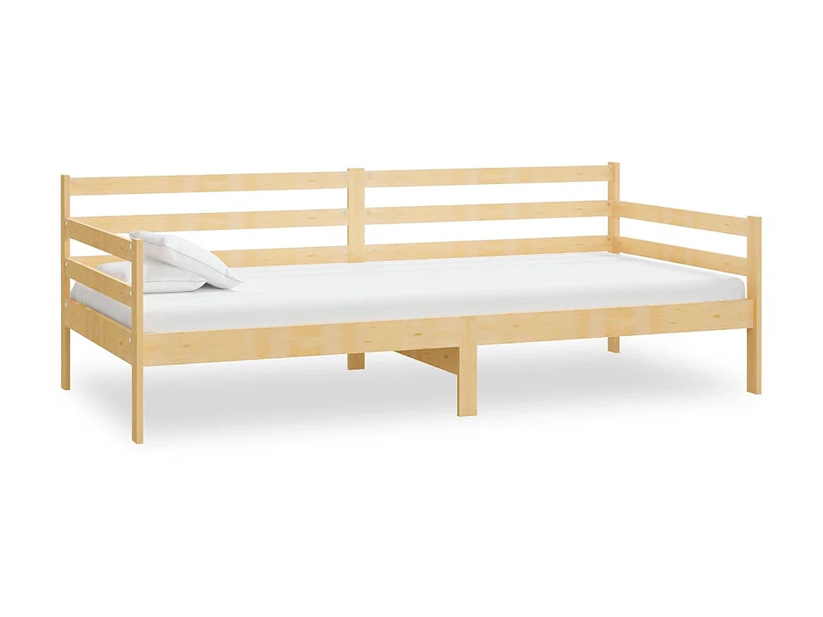 Tagesbett,Sofabett mit Matratze 90x200 cm Kiefer Massivholz -gkd21740