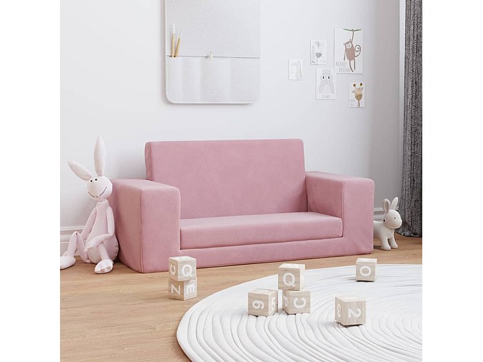 Divano Per Bambini BEJOY - Morbido, Con Dinosauri, Bianco - Foto 5