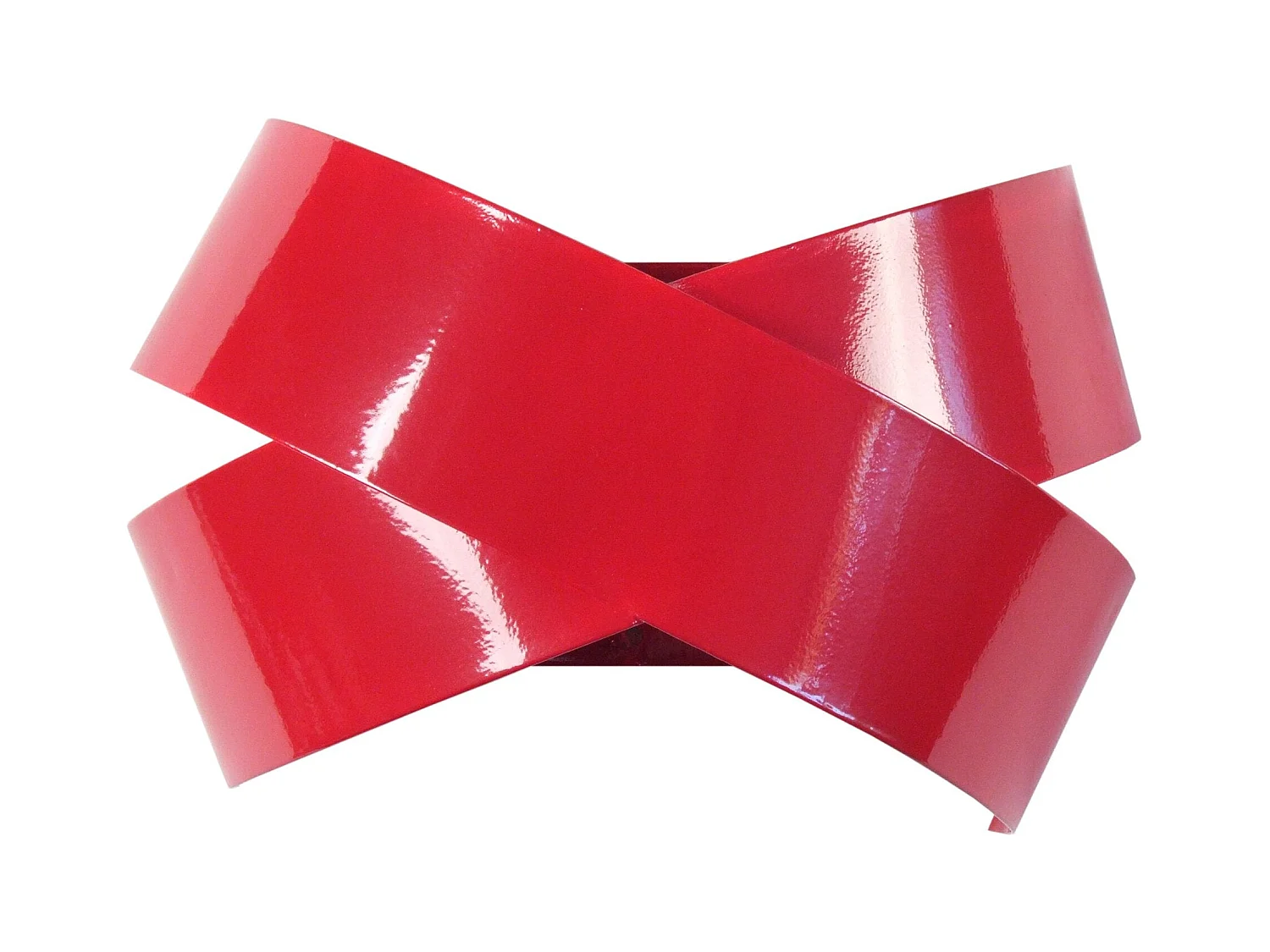 Applique t métal rouge 8cm.