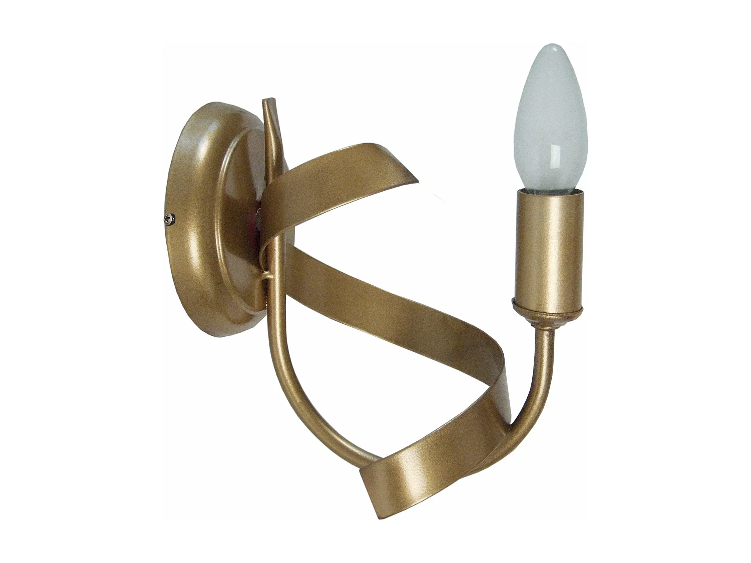 Aplique TOSEL MONACO lâmpada decorativa braço Dourado D20 x  H13  cm