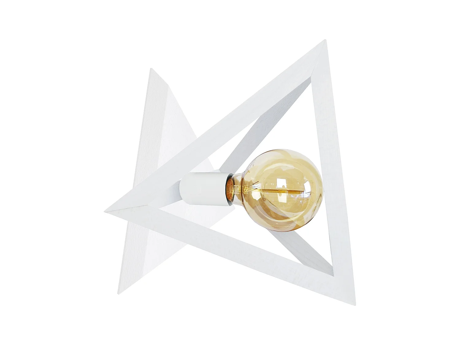 Aplique TOSEL ,madera,Blanco,A30xD27xP27cm