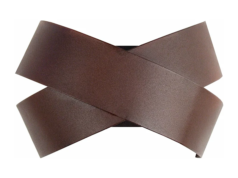 Applique t métal marron 8cm.