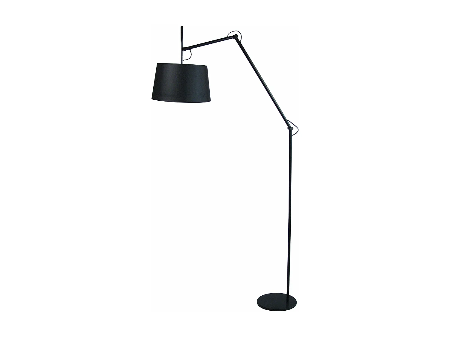 Lampadaire articulé  métal   noir 230 cm.