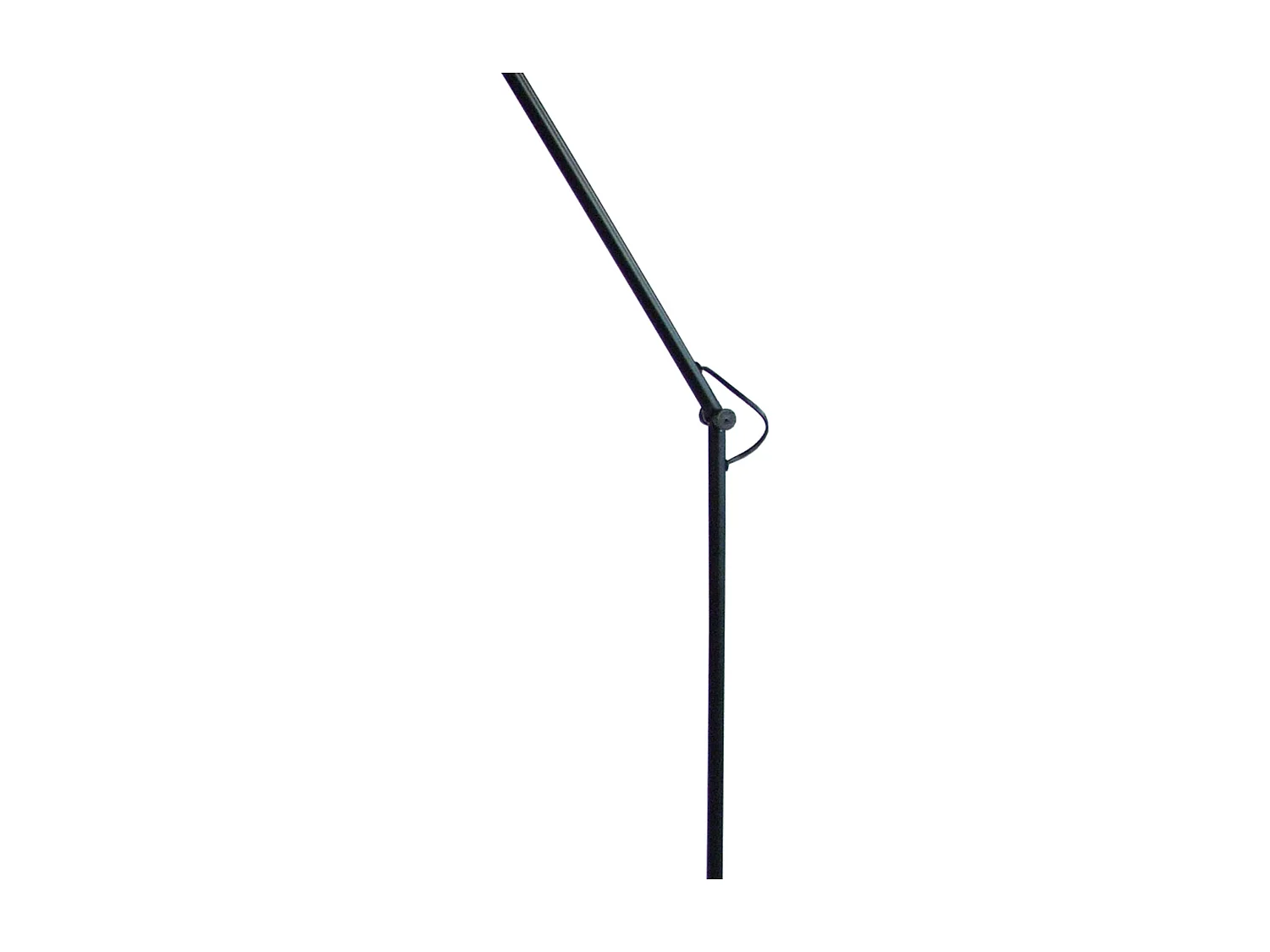 Lampadaire articulé  métal   noir 230 cm.
