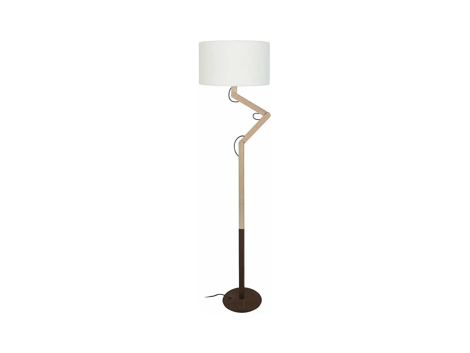 Candeeiro de Pé TOSEL THOR tecido certo cru D50 x  H156  cm
