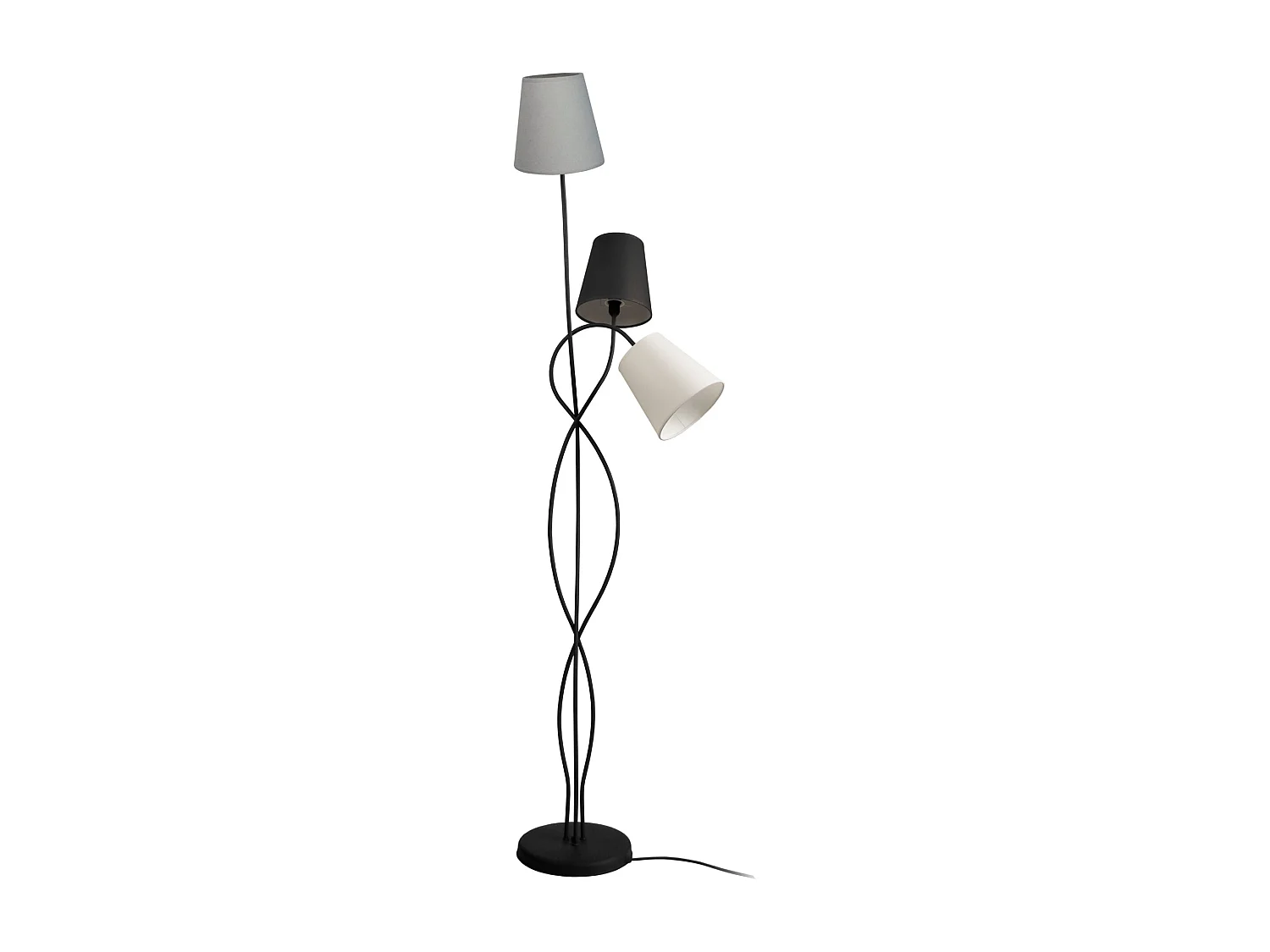 Candeeiro de Pé TOSEL KUNAGI tecido certo castanho D40 x  H170  cm