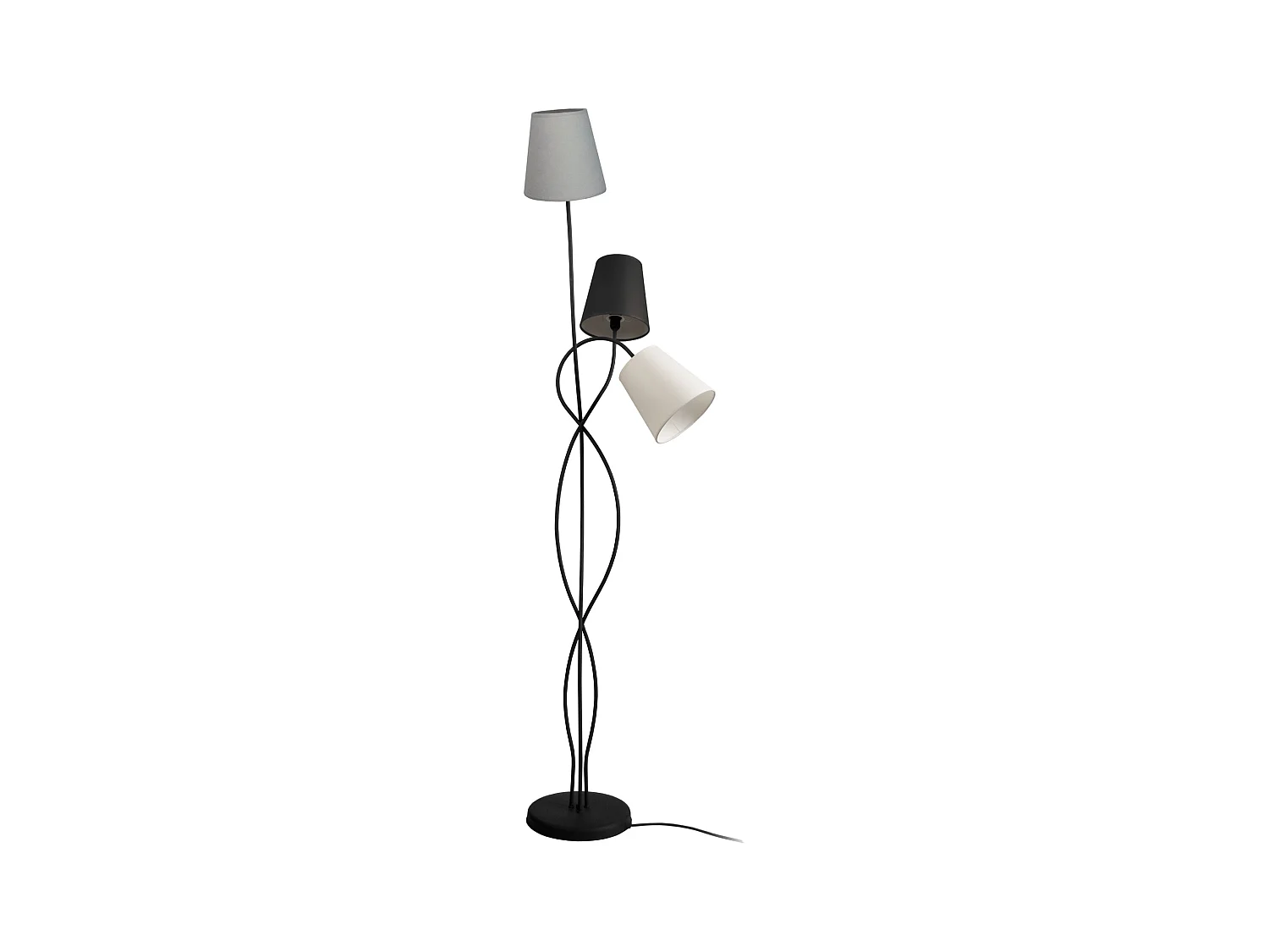 Lampadaire arbre métal  noir 153 cm.