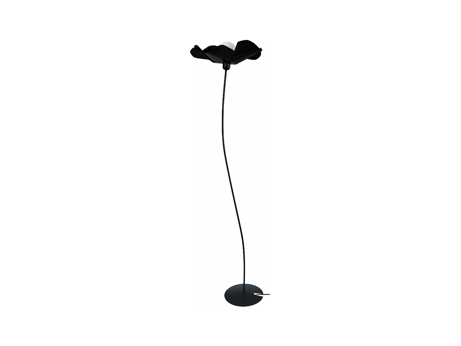 Lampadaire arbre, métal  noir 155 cm.