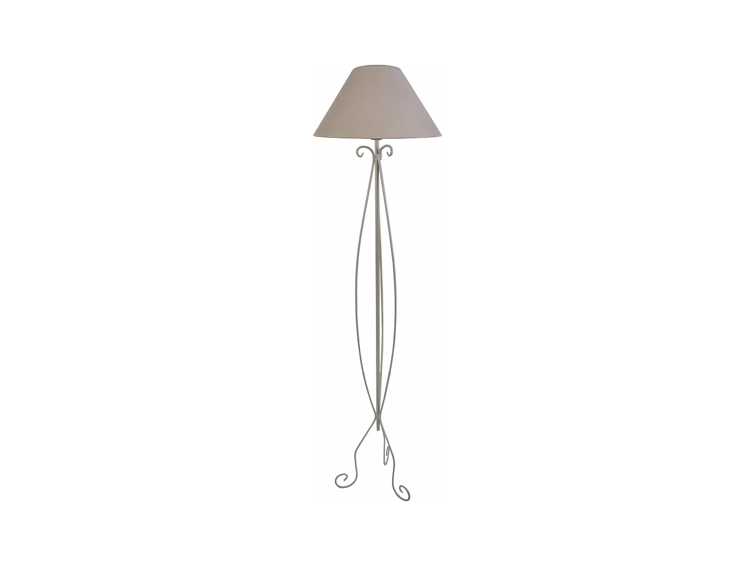 Lampadaire arbre métal  taupe 165 cm.