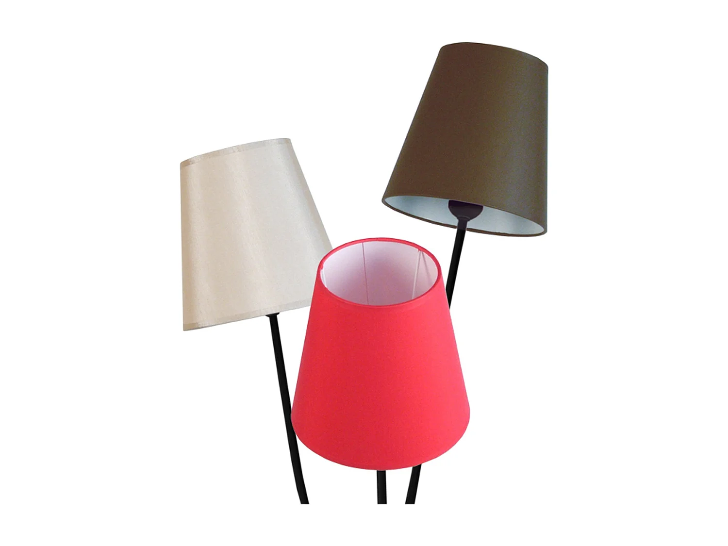 Candeeiro de Pé TOSEL STOCKHOLM metal certo vermelho D35 x  H170  cm