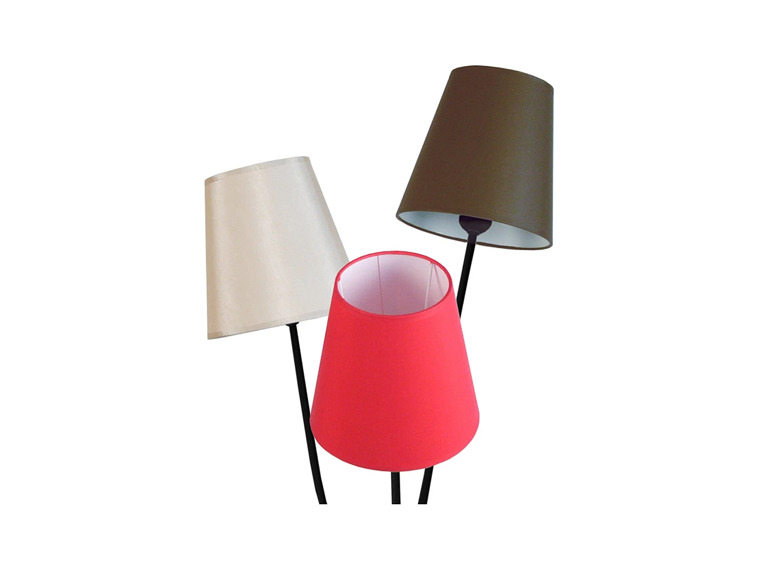 Lámpara de Pie TOSEL ,metal,Negro , A168xD40xP 40cm