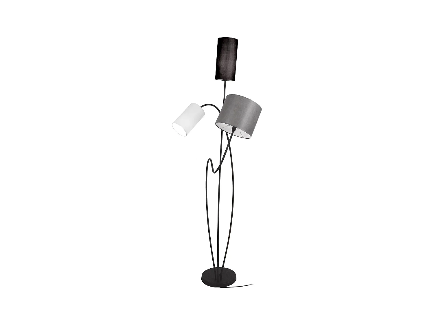 Lampadaire arbre métal  noir 170 cm.