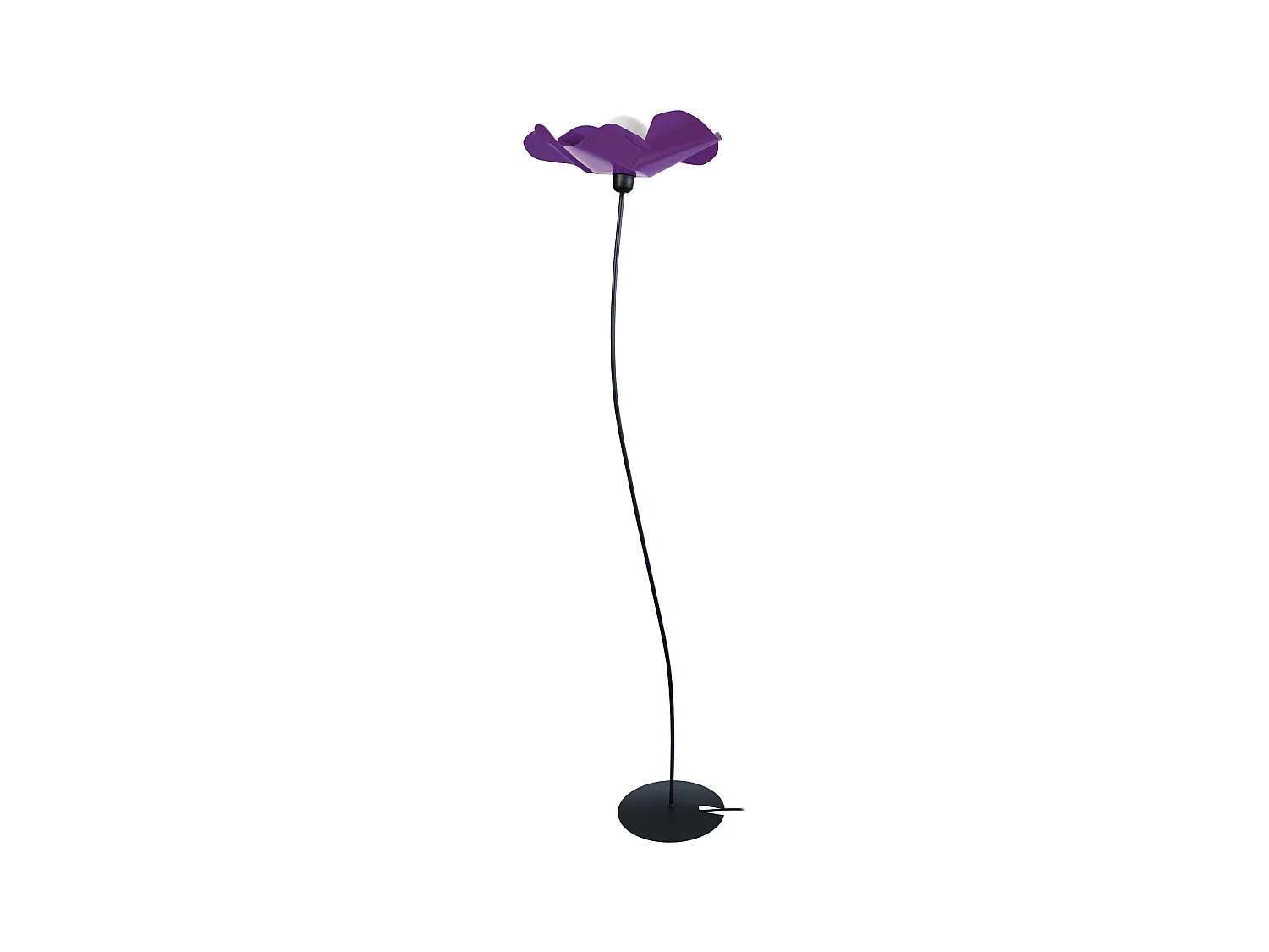 Lampadaire TOSEL ,métal,Noir ,H155xD40xP40cm