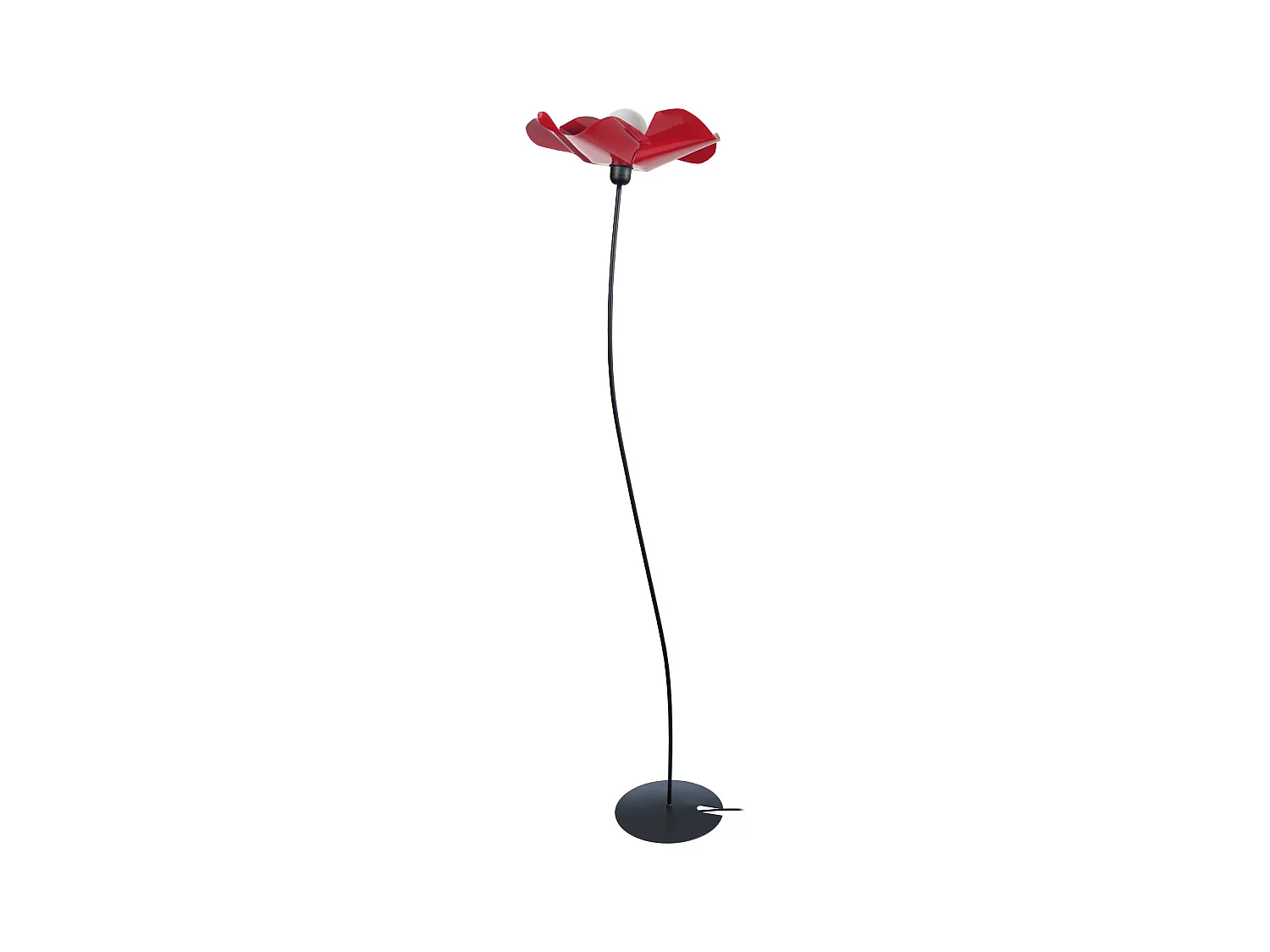 Lámpara de Pie TOSEL ,metal,Negro ,A 155xD 40x P 40cm