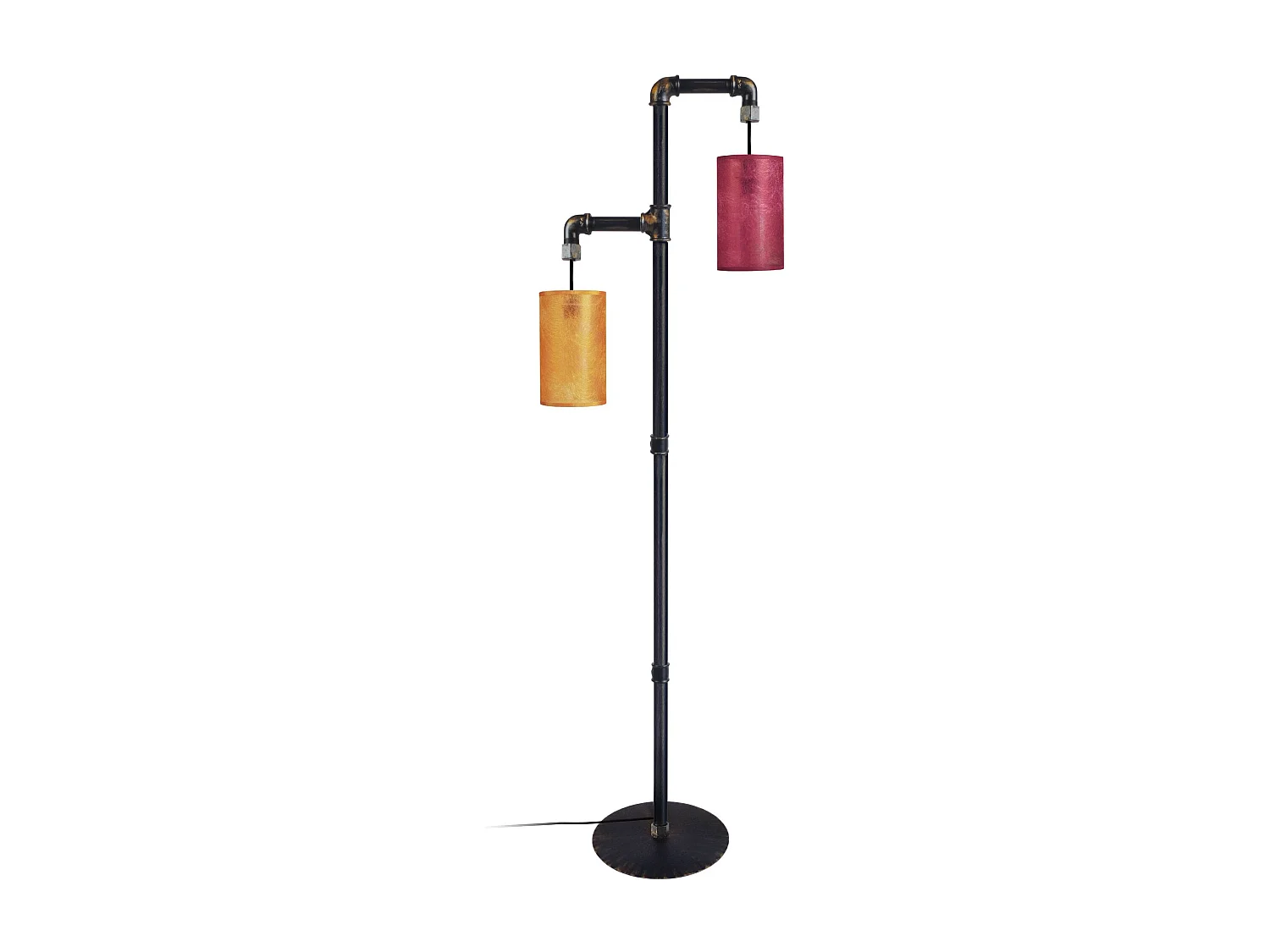 Lampadaire TOSEL ,métal,Noir ,H155xD32xP32cm