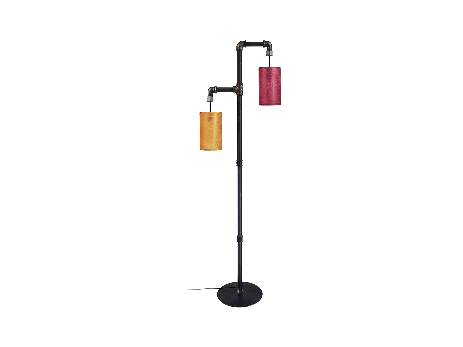 Lampadaire TOSEL ,métal,Noir ,H155xD32xP32cm