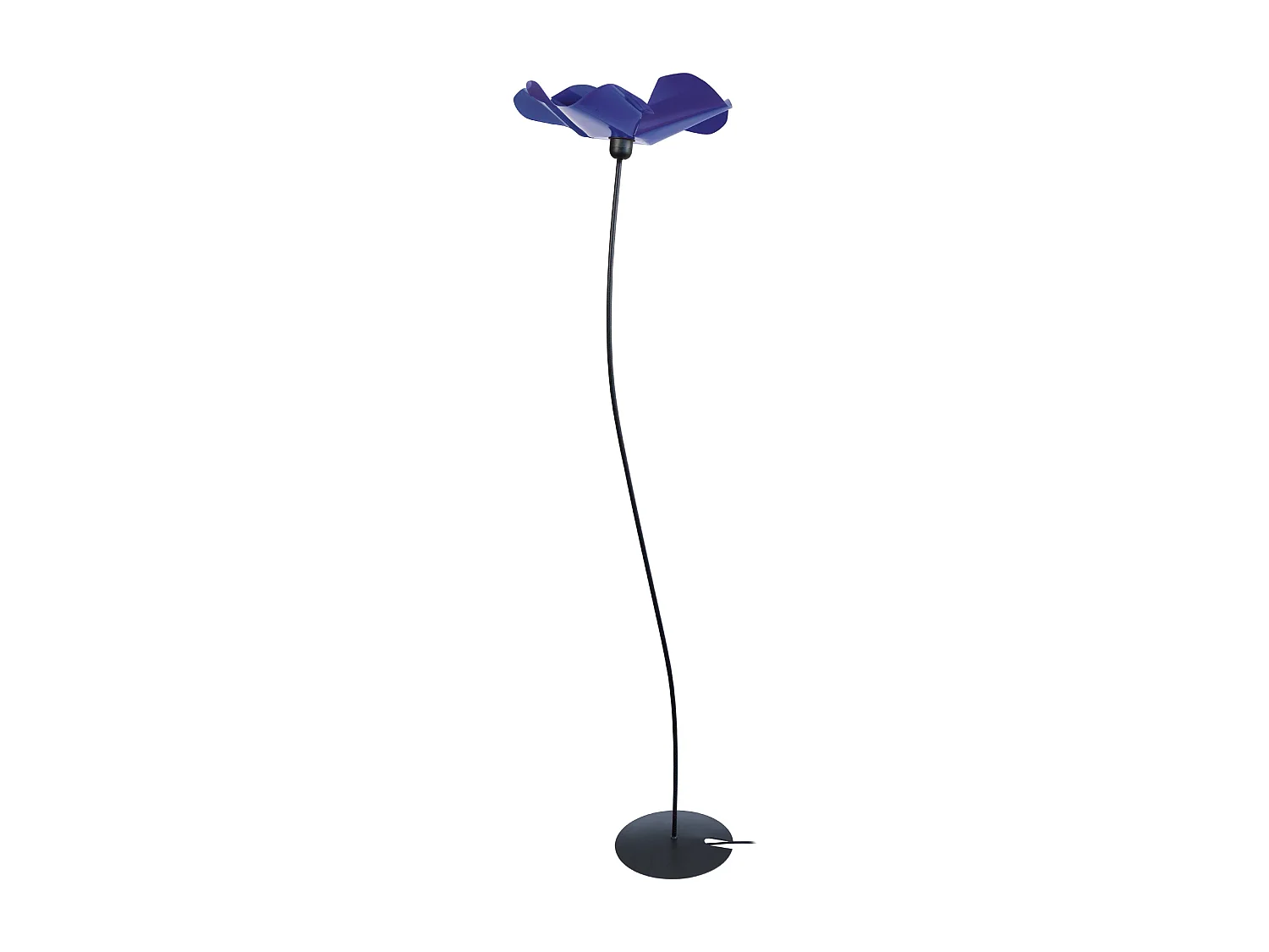 Lampadaire arbre métal  bleu 155 cm.