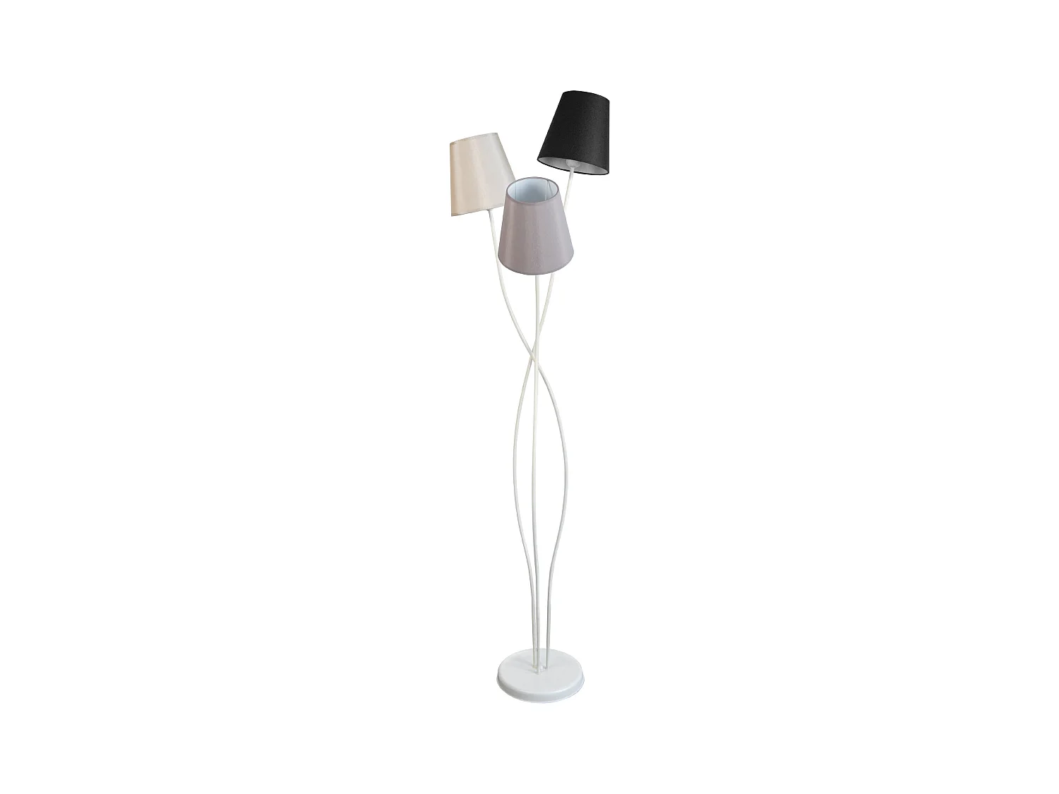 Lampadaire TOSEL ,métal,Blanc   ,H168xD40xP40cm