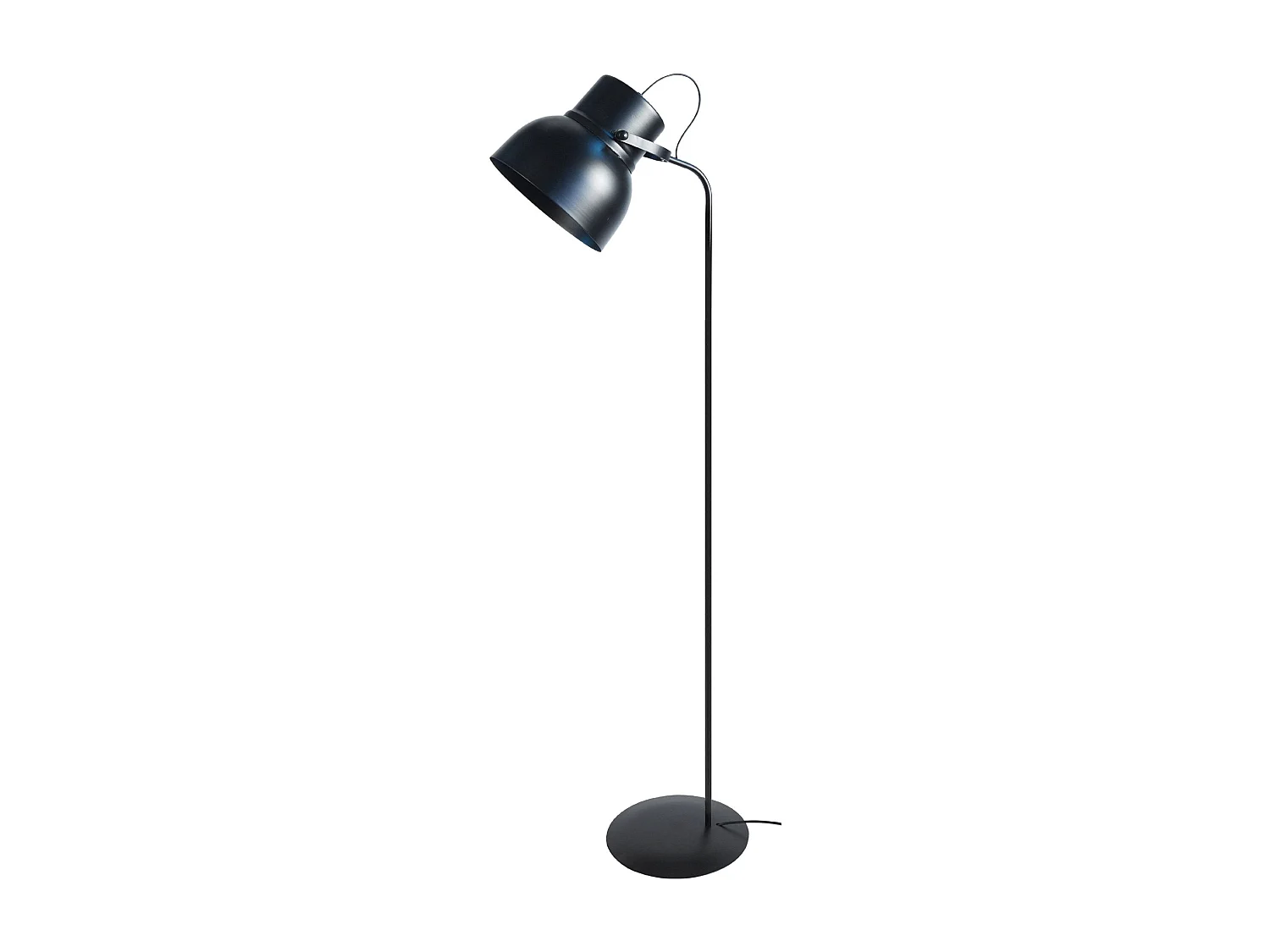 Lampadaire articulé métal  noir150 cm.